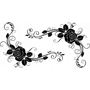 Samolepící dekorace Samolepka na stěnu na zeď KVĚTINY Růže 140 cm