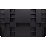 Černá modulární knihovna z borovicového dřeva 346x210 cm Finca – WOOOD ID_1661260