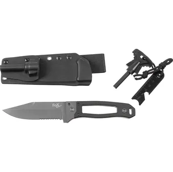 lovecký nůž MFH Nůž outdoorový G10 Škorpión s křesadlem a pouzdrem Kydex FoX® Outdoor 44502