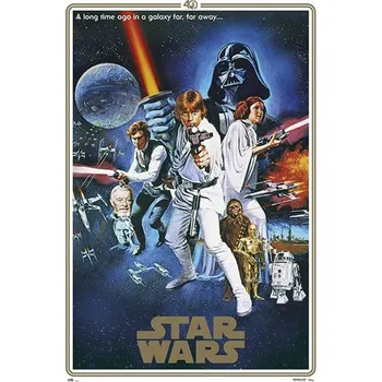 Plakát Plakát Star Wars|Hvězdné války: One Sheet 40th Anniversary (61 x 91,5 cm) (61 x 91,5 cm)