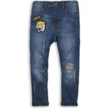 Kalhoty chlapecké džínové s elastenem, Minoti, TIGER 7, modrá - 80/86