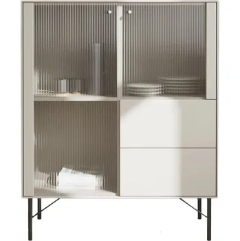 Knihovna Světle šedá vitrína 91x111 cm Edge by Hammel – Hammel Furniture ID_1583184