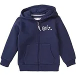 Mikina dívčí s kapucí, Minoti, 8GZTHRU 5, modrá - 146/152