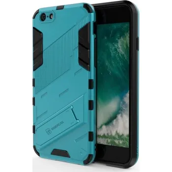 Pouzdro na mobilní telefon Odolný ochranný kryt se stojánkem pro iPhone 6 / 6S - modrý
