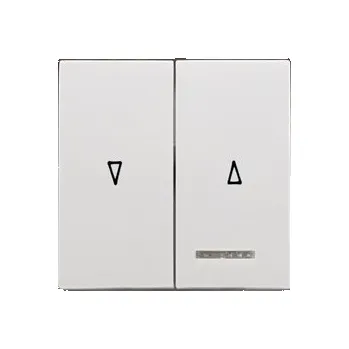 vypínač Dvojitý vypínač pod omítku Polmark bílý ŁP-7LS.BI