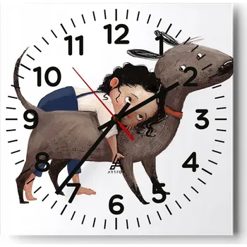 Hodiny Nástěnné hodiny do obýváku 40x40 Pro děti Tiché hodiny na skle Bez hlučný