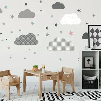 Samolepící dekorace Nástěnná samolepka Ambiance Scandinavian Clouds From The Far North ID_1327404