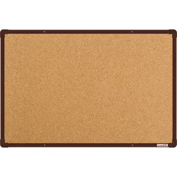 BoardOK - tabule korek 90 x 60 cm, hnědý rám