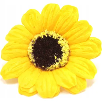 umělá květina KVĚTY Z MÝDLA MARGARITKA mýdlová vonící ŽLUTÁ na dekorace kytice box