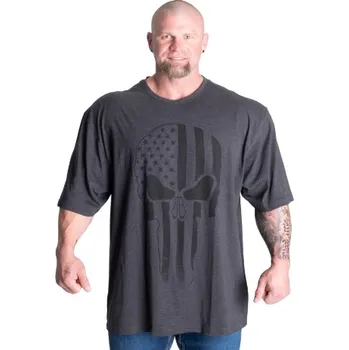 Pánské tričko Gasp SKULL DIVISION IRON TEE DARK GREY MELANGE – tričko Gasp tmavě šedé Velikost: L