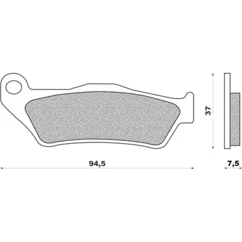 Brzdová destička brzdové destičky (směs OFF ROAD DIRT RACE SINTERED) NEWFREN (2 ks v balení) M502-470