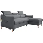 Tmavě šedá rozkládací rohová pohovka (pravý roh) Sweet Harmony – Miuform ID_1407163