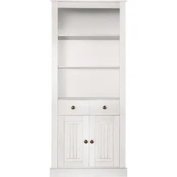 Knihovna Bílá knihovna z borovicového dřeva 181x31 cm Mille – Støraa ID_1671054