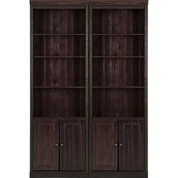 Knihovna Hnědá knihovna z borovicového dřeva 148x223 cm Anita – Støraa ID_1670576