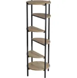 Regál v černo-přírodní barvě v dekoru dubu 40x110 cm – Casa Selección ID_1707466