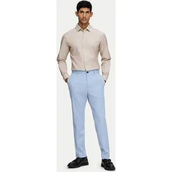 Pánské kalhoty Selected Homme Společenské kalhoty 16092419 Světle modrá Slim Fit 50