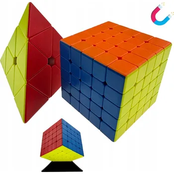 Hlavolam MAGNETICKÁ KOSTKA SADA 5x5 Pyramida Pyraminx