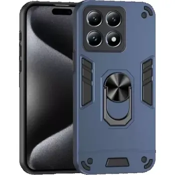 Pouzdro na mobilní telefon TT-TopTechnology TPU pouzdro Xiaomi 14T Pro modré, blue, řada DEFENDER, hliníkový úchyt, držák