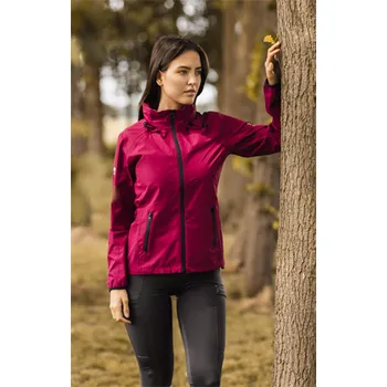 Bunda - pláštěnka Horze Stella, malinová - vel. 36