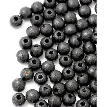 Korálek EU Korálek dřevěný 6mm černá 848L