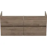 Závěsná skříňka pod umyvadlo v dekoru ořechu v přírodní barvě 120x55 cm Eurovit+ – Ideal Standard ID_1648354