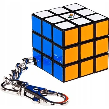 ORIGINÁLNÍ Rubikova kostka PŘÍVĚSEK NA KLÍČE 3x3x3 RUBIK'S + STOJÁNEK
