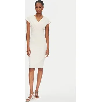 Dámské šaty Rinascimento Koktejlové šaty CFC0122760003 Béžová Regular Fit S