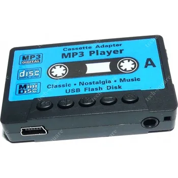 MP3 přehrávač ve stylu kazetového magnetofonu RETRO ČERNÝ