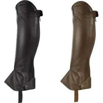 Chapsy Kožené minichaps Horze Spirit, černé / hnědé - hnědé, vel. S