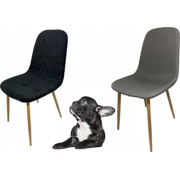 Potah na židli Potah na skandinávskou židli JYSK JONSTRUP, černý velur