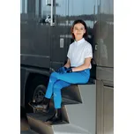 Dětské závodní triko Horze Fia, bílé, krátký / dlouhý rukáv - krátký rukáv, vel. 158/164