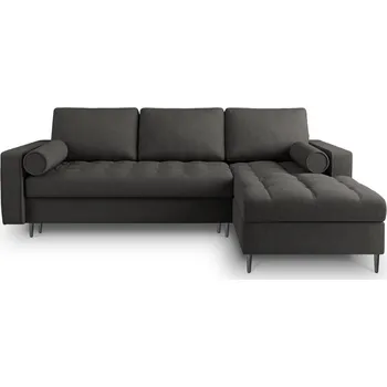 Pohovka Tmavě šedá rozkládací rohová pohovka Milo Casa Santo, pravý roh ID_1412799