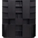 Černá modulární knihovna z borovicového dřeva 196x210 cm Finca – WOOOD ID_1661264