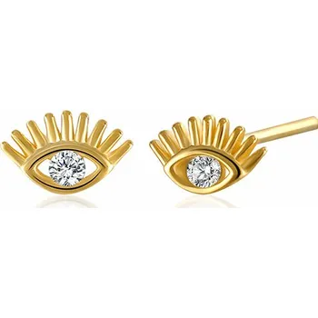 Náušnice Náušnice Eye pozlacené stříbro 925/1000