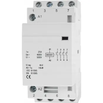 Stykač MODULÁRNÍ STYKAČ 25-40 230V 25A 2P 4Z 3-FÁZOVÝ