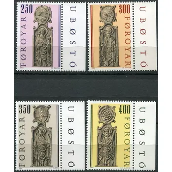 Poštovní známka (1984) MiNr. 93 - 96 ** - Faerské ostrovy - Kostel sv. Olava v Kirkjubøur (II.)