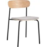 Jídelní židle v černé a taupe barvě v sadě 2 ks Adriana – Marckeric ID_1597940