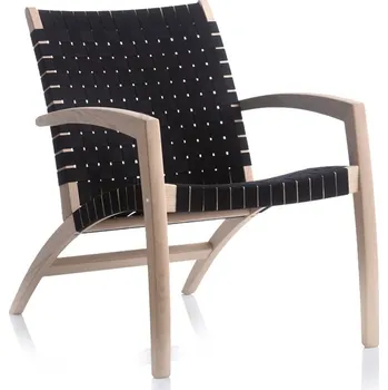 Křeslo Béžovo-černé křeslo z dubového dřeva Findahl by Hammel Luna ID_1427301
