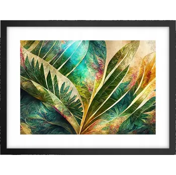 Obraz Obraz plakát v černém rámu do obýváku 40x30 květiny foto plakáty na zeď