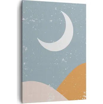 Obraz Obraz na plátně do obýváku ložnice 50x70 měsíc obrazy na zeď canvas