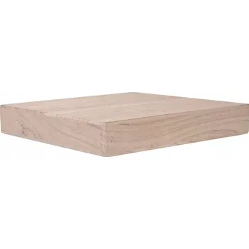 police Dřevěná nástěnná police samonosná 23 cm - Luonto - Paulownia pálená