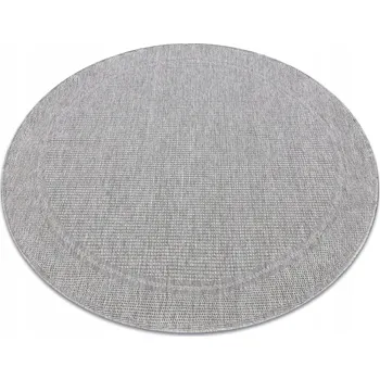 Koberec TIMO SISAL KOBEREC CIRKUL 150 RÁMEČEK šedý #GR5012