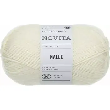 Příze Novita Nalle 10 Přírodní (Ponožková příze Nalle Naturweiss)