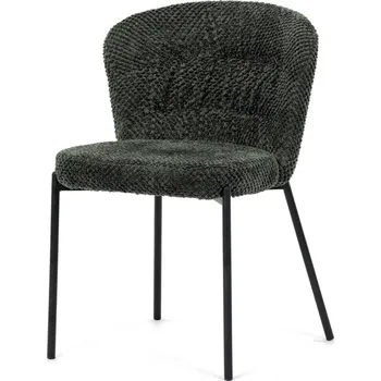 Jídelní židle Jídelní židle TUATA — kov, látka, více barev Zelená