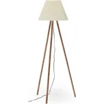 Stojací lampa v přírodní barvě s textilním stínidlem (výška 149 cm) Benicarlo – Kave Home ID_1587708