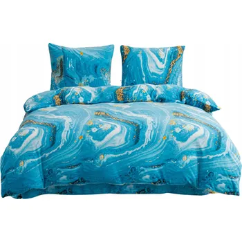 Povlečení TLUSTÉ POVLEČENÍ FLEECOVÝ MEDVÍDEK 220x200 3-DÍLNÉ ZIMNÍ MRAMOR 3039