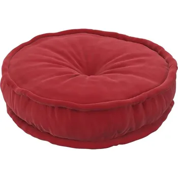 Polštář Červený polštář na sezení Posh Velvet – Yellow Tipi ID_1475590