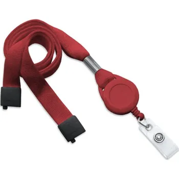 Vodítko pro psa Červené vodítko s karabinou a identifikačním štítkem
