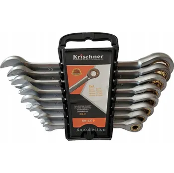 Klíč SADA KLÍČŮ 6-22 OČKO-PLOCHÉ S RÁČNOU 8 ks