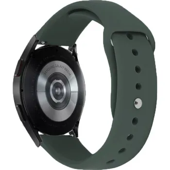 Příslušenství k chytrým hodinkám Silikonový řemínek 18mm pro hodinky Samsung / Huawei / Xiaomi / Garmin Barva: Tmavě zelená, Typ: 8